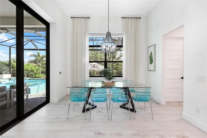 Dining space with plenty of natural light