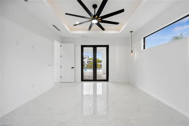 Primary/Master Bedroom with French Doors to Patio