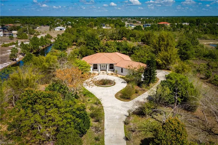 View from above of property