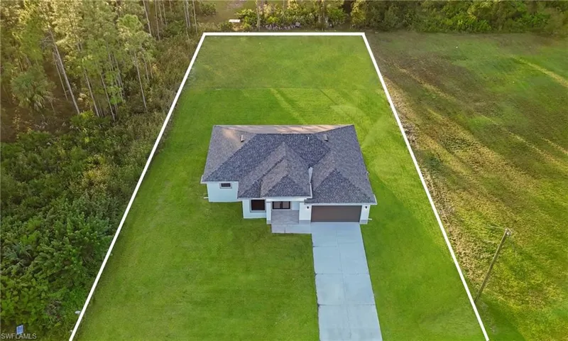 Generous half-acre lot