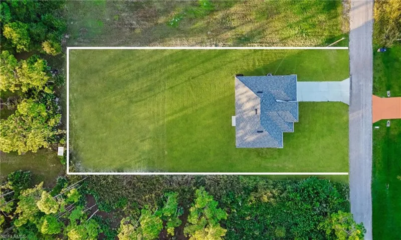 generous half-acre lot