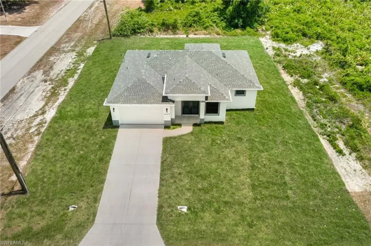 Birds eye view of property