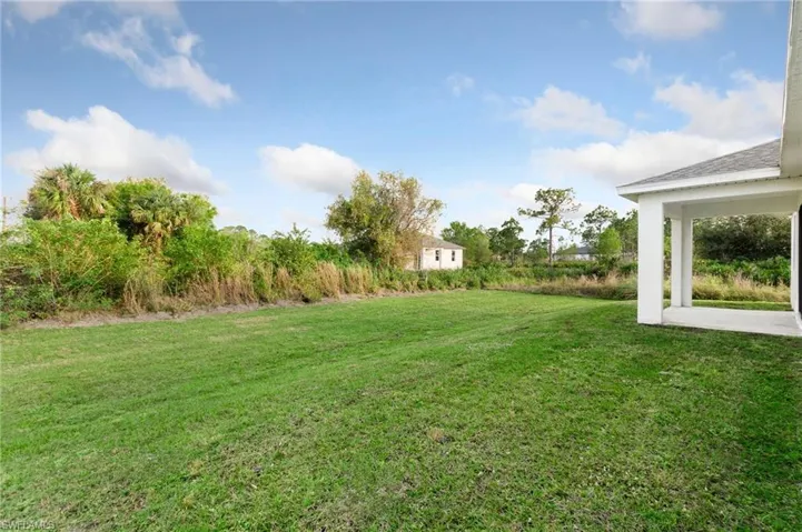 View of yard featuring a patio