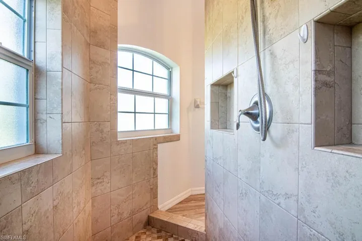 Huge walk around shower