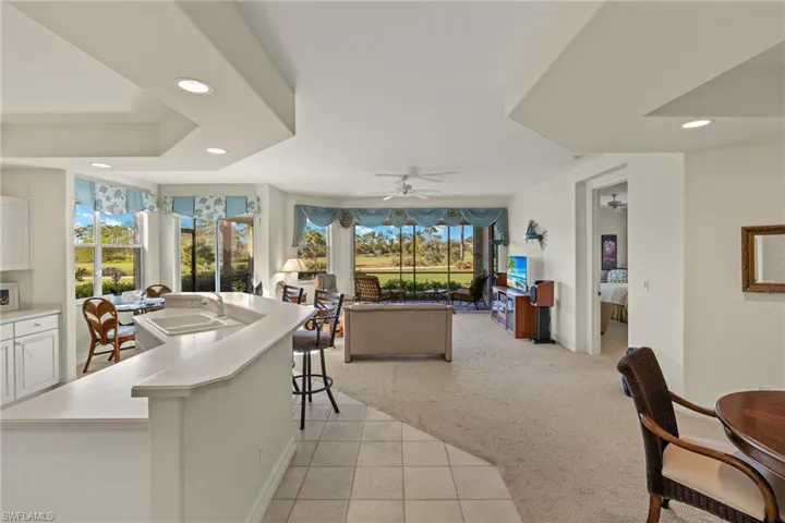 Open and airy floor plan.