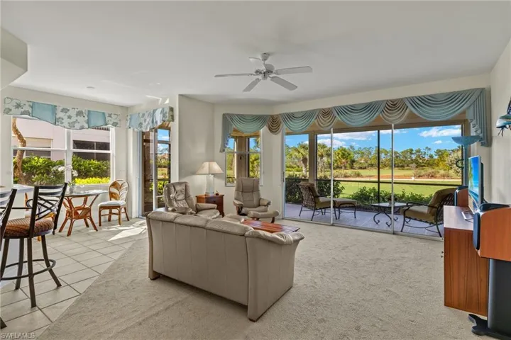 Living room with fantastic view!