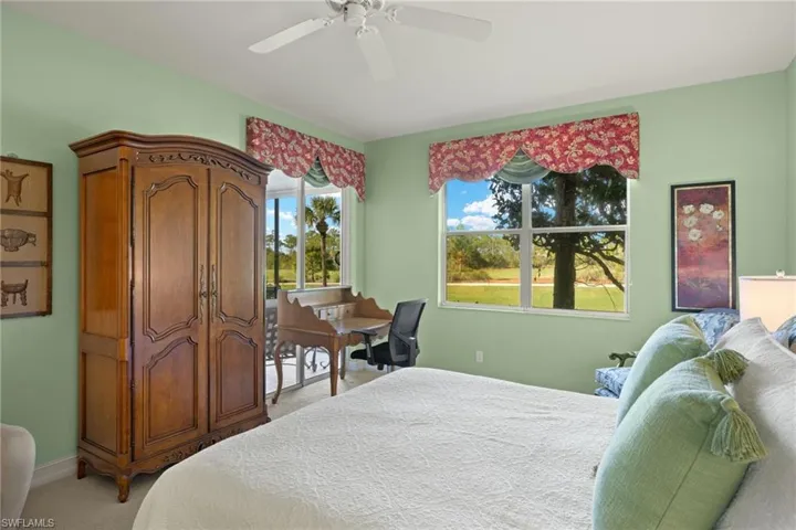 Primary bedroom with lanai access.
