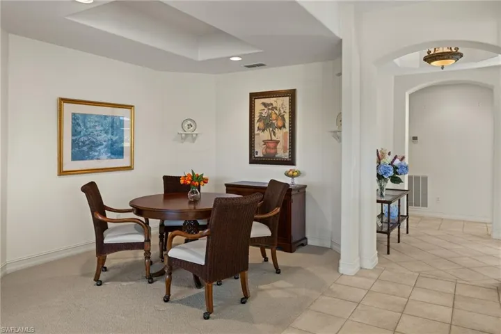 Formal dining area.