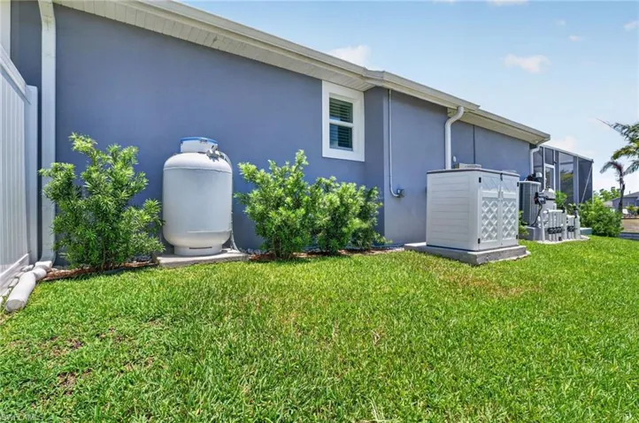 Right Side | Showing Propane Tank + Generator Hookup/Placement