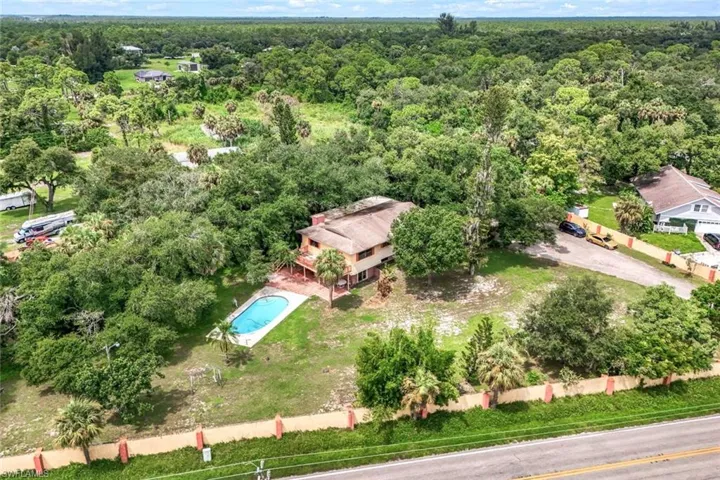 Drone / aerial view of 1.24 acres