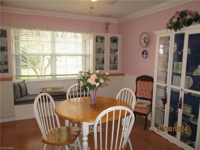 Casual Dining with window seat.