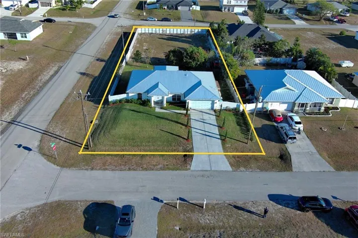 Aerial perspective of DOUBLE LOT