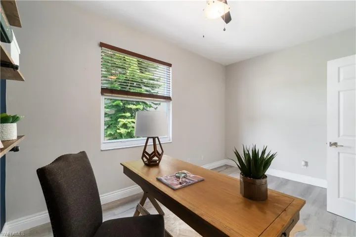 Downstairs 5th bedroom serves as an executive private office space.  Could be a perfect in-law suite with the adjacent bath location!