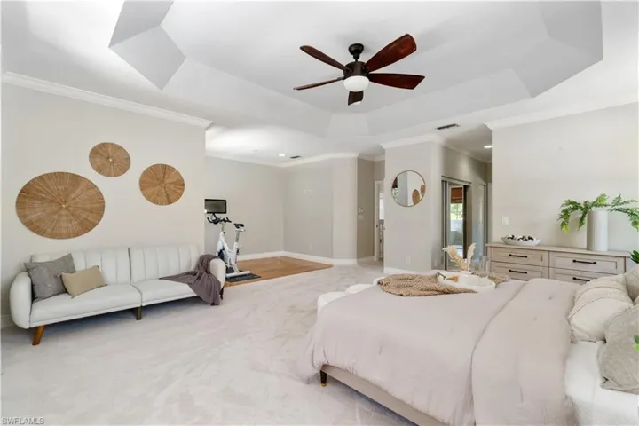 Extra bonus area is 7’ x 11’ In the builder floorplan - it was designed as an expansive sitting area but currently being used as a versatile home gym