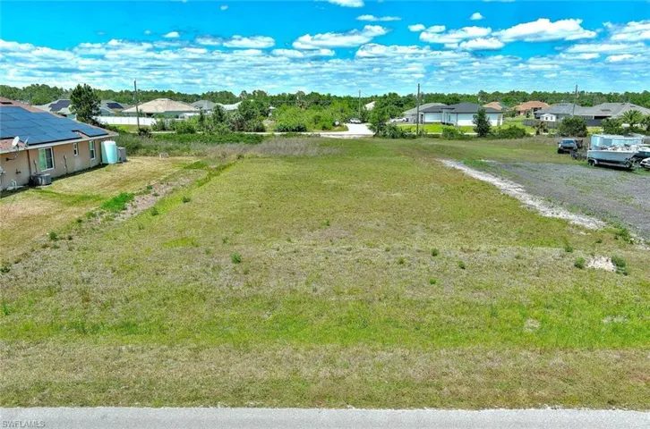 Aerial view of residential area