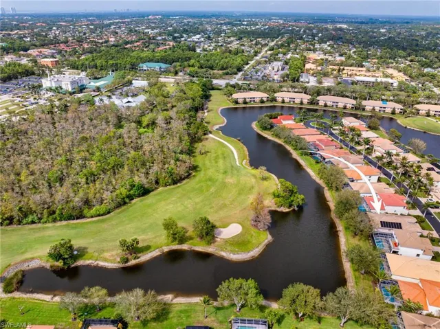 Aerial view of the home.