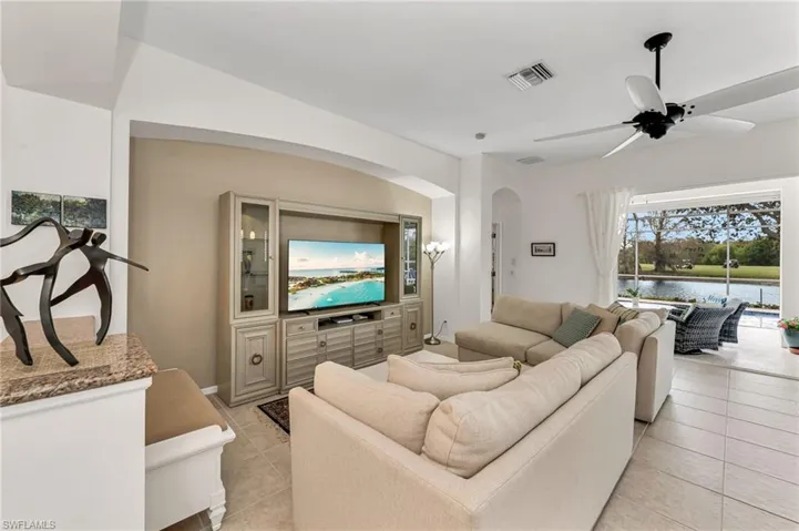 Cozy yet sophisticated living space with a seamless indoor-outdoor flow.