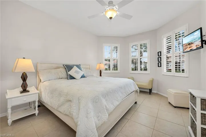The guest bedrooms are located on the east side of the home privately tucked away from the primary.