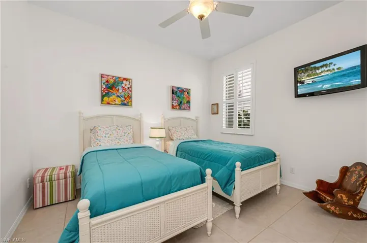 Guest bedroom two is just across the hall from guest bedroom one.