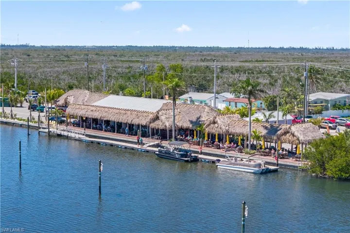 Waterfront access at Yucatan Restaurant.