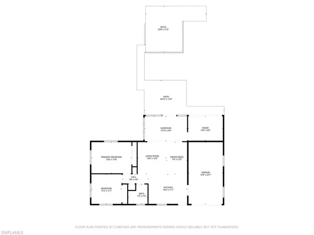Software generated floorplan.