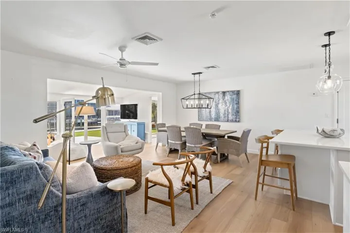 Relax in the spacious Great Room featuring LVP flooring throughout the home.