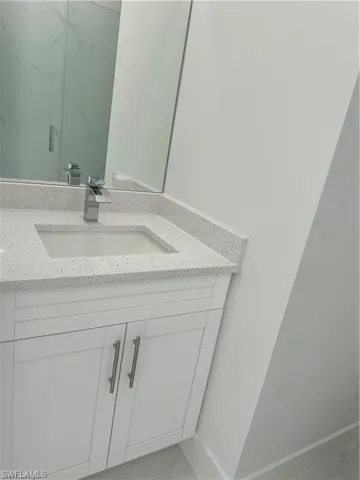 Bathroom featuring vanity