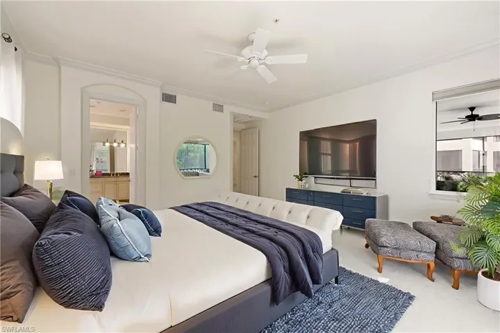 Virtually staged to show furniture options.