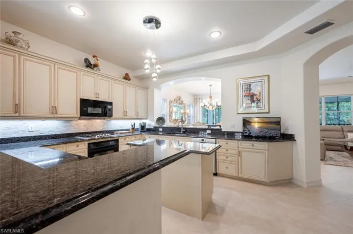 Bright Open kitchen with center island