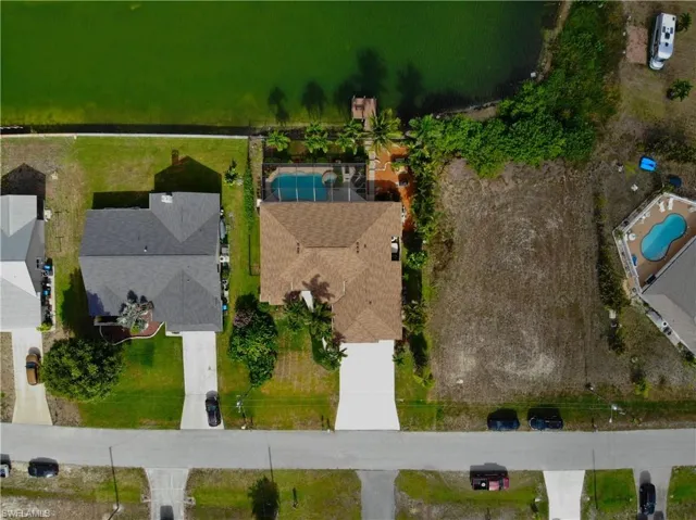 Bird's eye view of a pool
