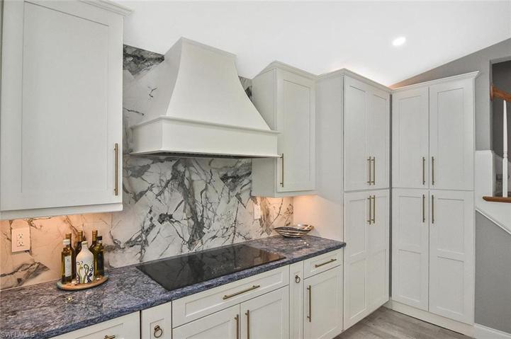 Custom cabinets with Induction Cook Top