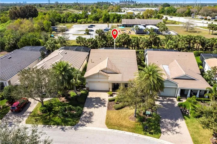 Birds eye view of property