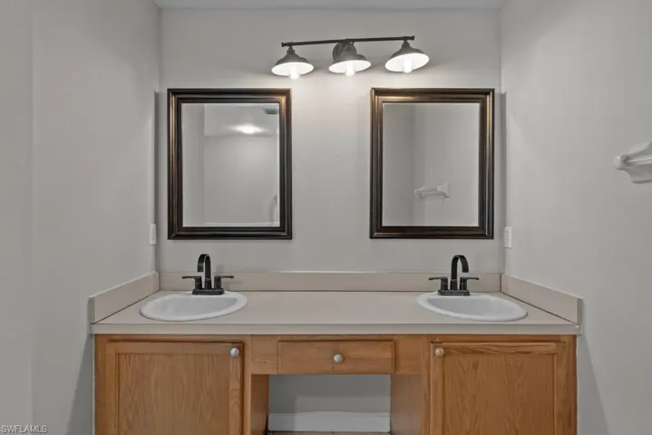Bathroom with double vanity