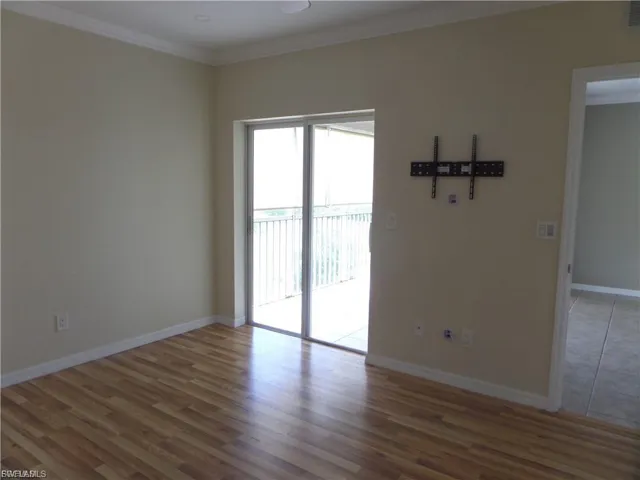 Primary suite with sliders to porch