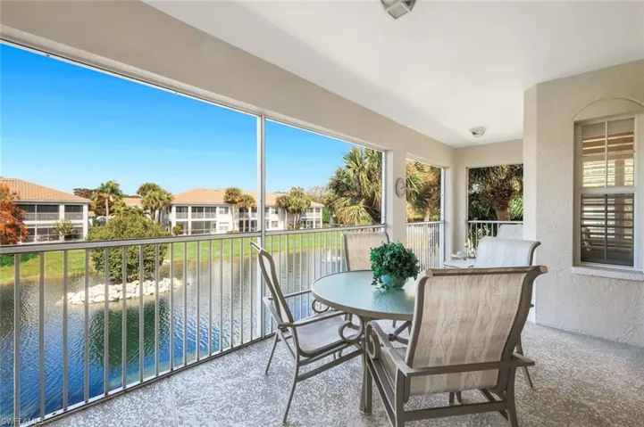 Lanai featuring water view