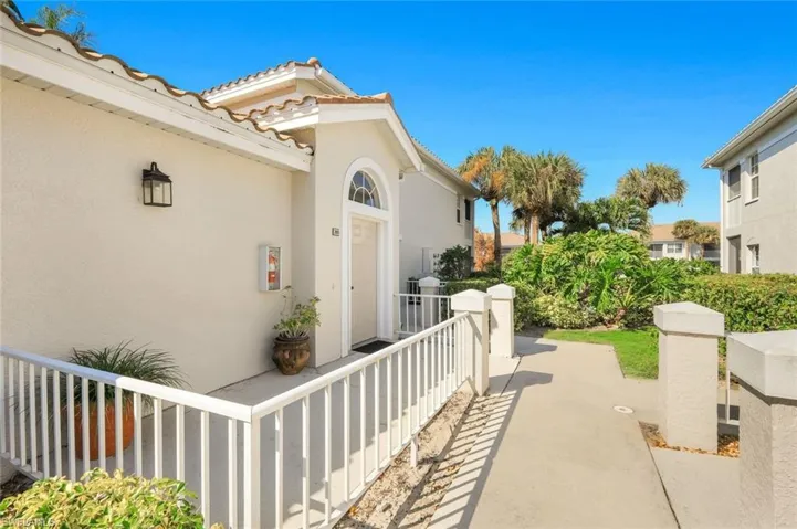 Entrance to stairway to condo.