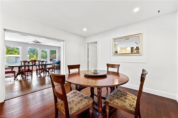 Breakfast nook looking to dining game room