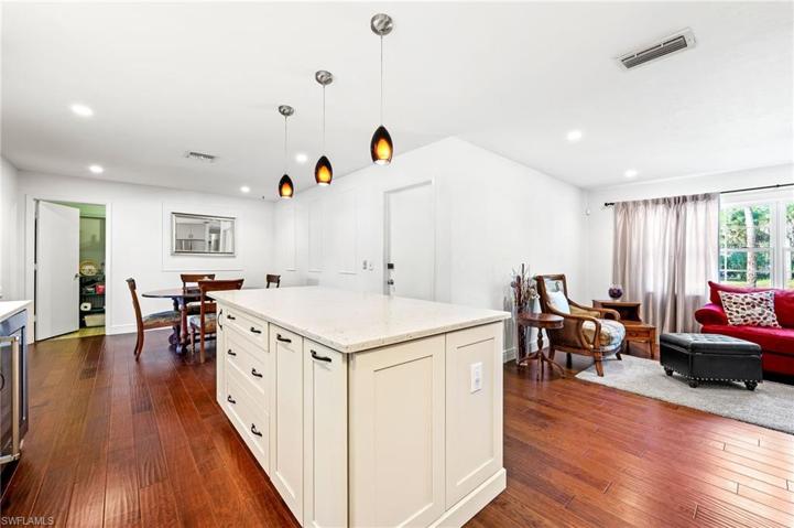 island to front dining room