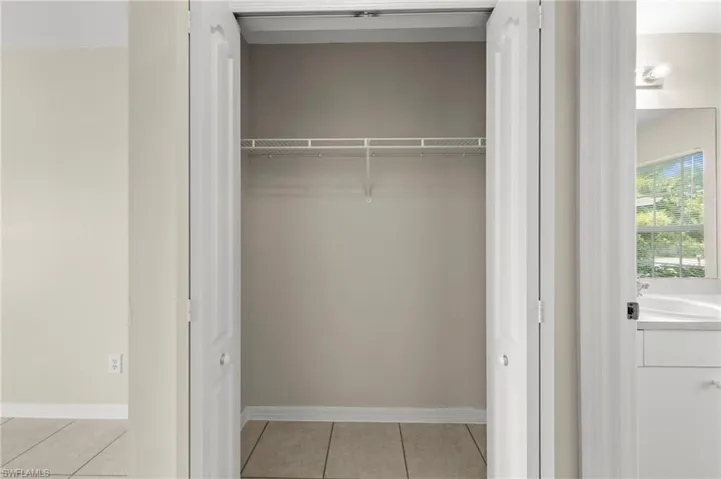Primary walk in closet