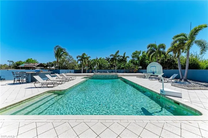 View of swimming pool with a fenced in pool, fence, and a patio area