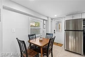 View of dining room