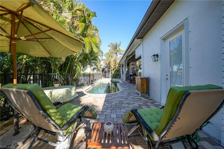 View of patio / terrace featuring a fenced in pool