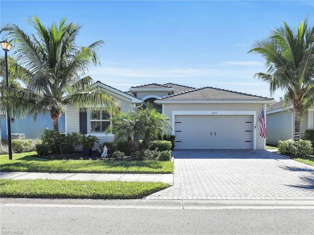Extra-wide driveway with extra storage above garage inside