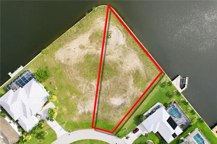 aerial of lot with lines