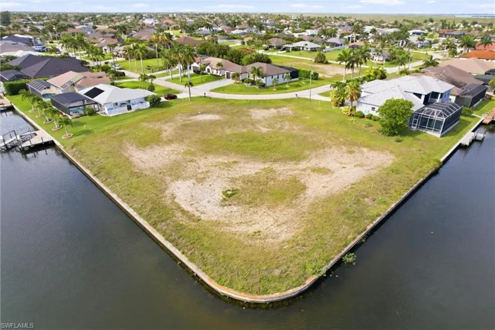 Drone aerial view with a water view