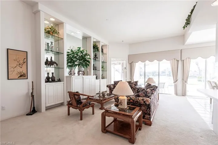 Built in wall unit.