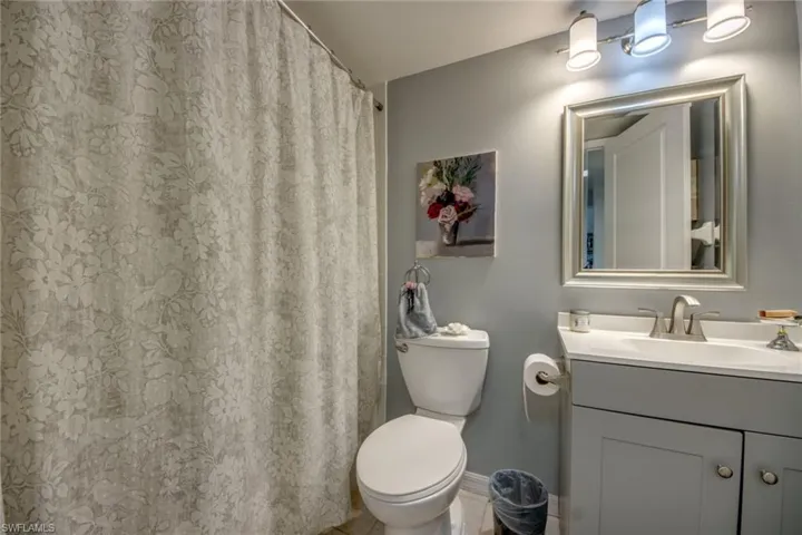 All new fixtures in the guest bath, has a tub/shower