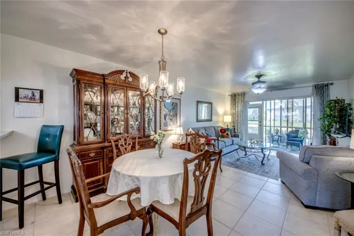 Another view of dining area looking into living room