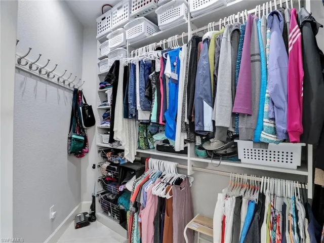 One of TWO walk in closets in the master bedroom
