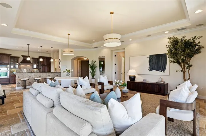 You will appreciate tray ceilings, the neutral palette of earth tones, and room to spread out and relax